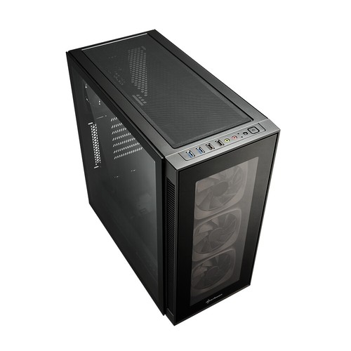 Sharkoon TG6 RGB Midi Tower Black - Imagen 3 de 5