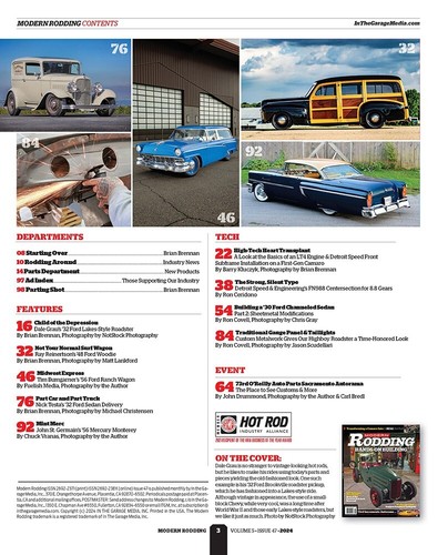 Modern Rodding Magazine Tribute to Hot Rods Issue #47 August 2024 - New - Picture 2 of 2