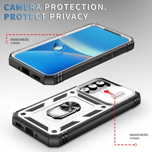 Custodia supporto anello per Samsung A14 A51 A53 A13 A12 A52 A54 supporto obiettivo scorrevole - Foto 58 di 105