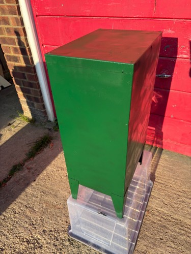 Vintage Urban Industrial 1950s Steel 10 Drawer Filing Cabinet good condition - 第 8/17 張圖片