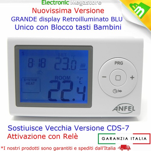 CRONOTERMOSTATO DIGITALE SETTIMANALE PROGRAMMABILE PER CALDAIA TERMOSTATO - Foto 3 di 5