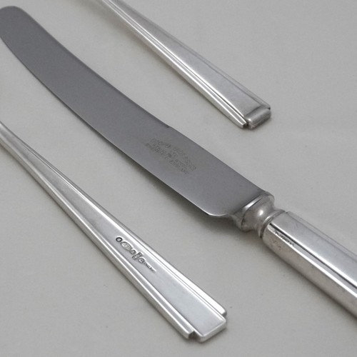 STRATHMORE Design COOPER BROS Silver Service Cutlery Six Pairs of Fish Eaters - Picture 4 of 4