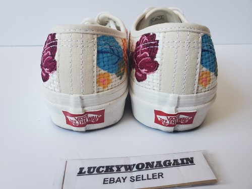 Vans Anaheim Needlepoint 44 DX Floral Sneakers Womens 5.5 Shoes Woven - Picture 7 of 12