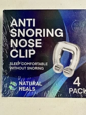 Silicone Magnetic Anti Snore Nose Clip Stop Snore Apnea Aid Device Two Pack