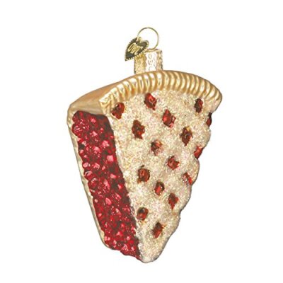 Slice Cherry Pie Glass Old World Christmas Ornament 32018 Decoration FREE BOX