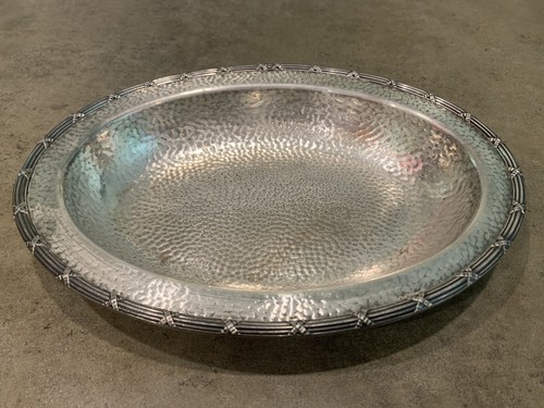 EPNS Hand Hammered Oval Bread Tray Platter 2245 Silverplate