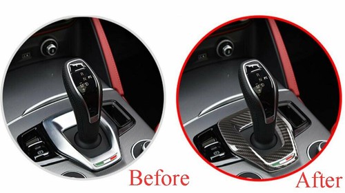 For Alfa Romeo Giulia / Stelvio 2020 Gear Shift Box Panel Trim ABS Carbon Fiber - Foto 3 di 8