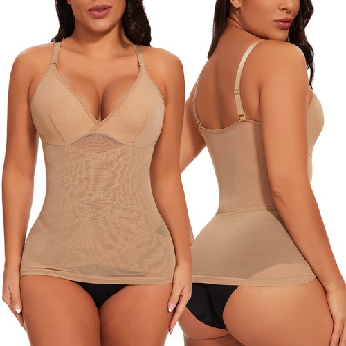 Women Shapewear Camisoles Tummy Control Body Shaper Smooth Tank Tops Cami US - Picture 22 of 30