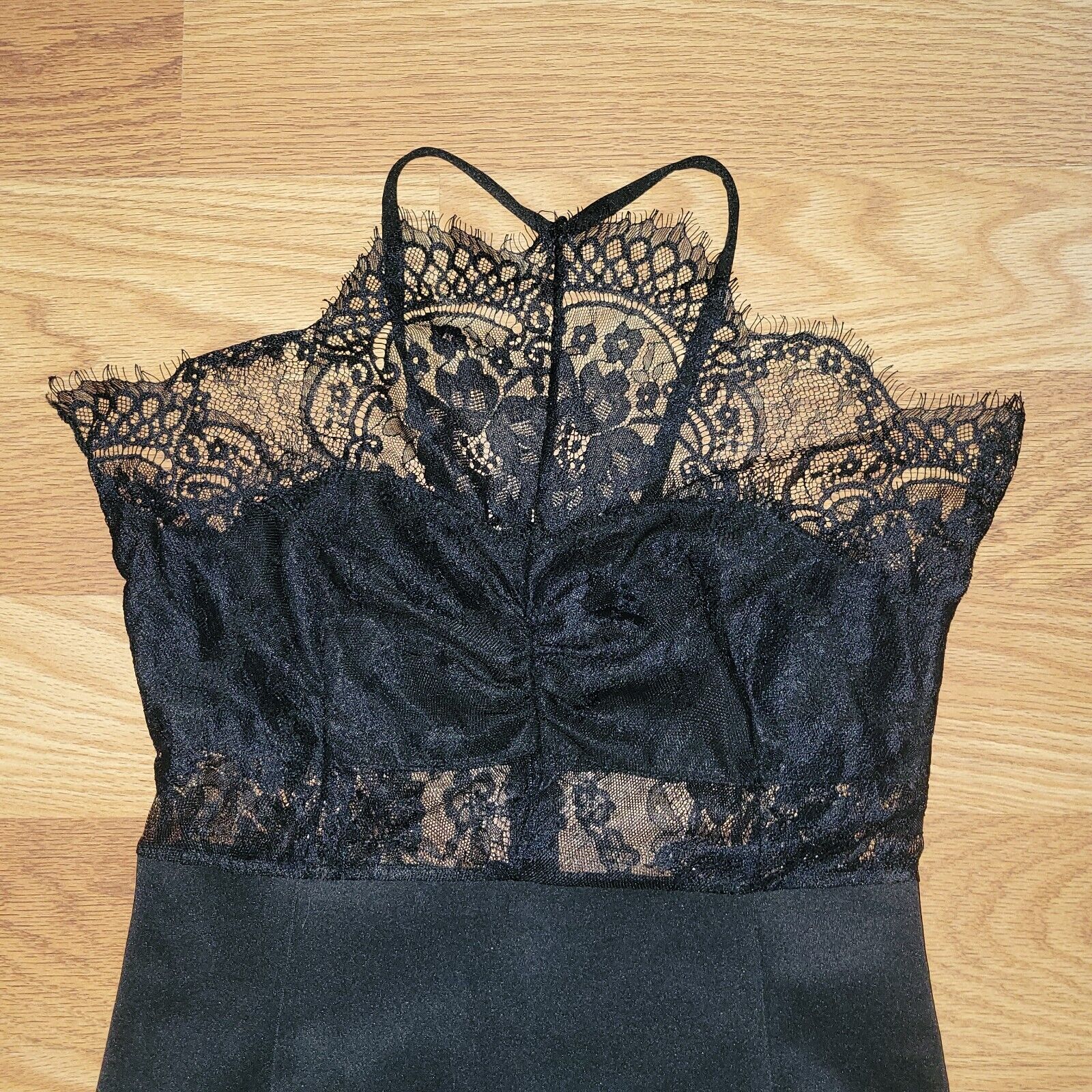 Lian Yi Lian Dress/Nightgown Black W/ Sheer Lace … - image 2