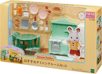 Set Sala Da Pranzo In Miniatura Per Sylvanian Families / Calico Critters - Edizione Speciale Giappone
