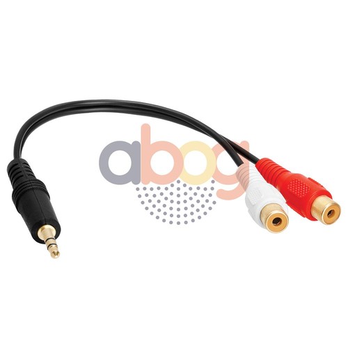 3.5mm 1/8 Stereo Male Mini Plug to 2 Female RCA Jack Adapter Audio Y Cable