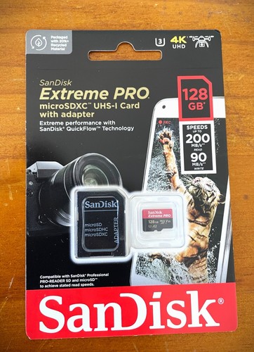 SanDisk Extreme Pro MicroSD Card 128GB 256GB 512GB 1TB Memory Card GoPro A2 V30 - Picture 15 of 26