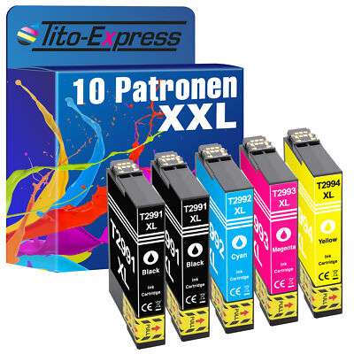 10 Patronen für Epson XP-235 XP-247 XP-255 XP-332 XP-245 XP-335 XP-455