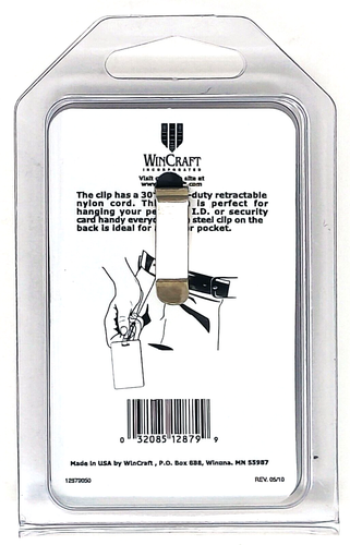 San Francisco Giants Porta badge ID retrattile con cavo in nylon NUOVO - Foto 2 di 3