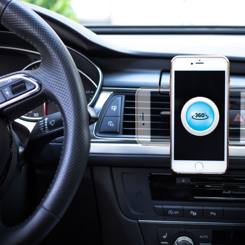 360° Car Mount Holder For Samsung Galaxy Note 3 4 5 7 8 - Picture 7 of 8