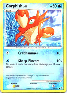 Corphish 100/147 Pokemon Supreme Victors Light Play