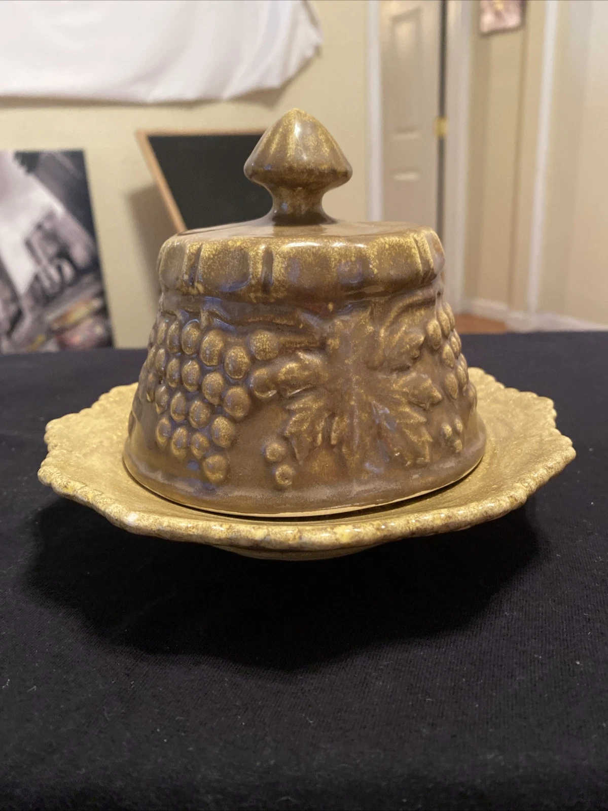 Vintage Butter Dish Round