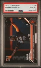 2023 Topps Now RONNY MAURICIO #796 RC Rookie Call-Up PSA 10 Mets