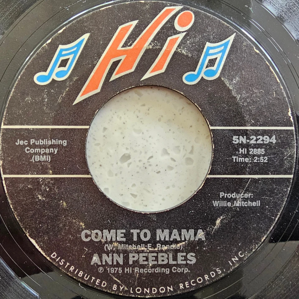 Ann Peebles (e) Come To Mama / I'm Leavin' You - Original 1975 Soul Funk US 7" - Image 3 of 4