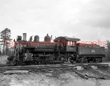 Dunham Stephens Gravel Co.#24 4-6-0 Pollock LA 1-26-1952 Witbeck NEW 11X14 PHOTO