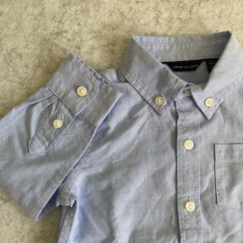 Janie and Jack The Oxford Shirt Kids' Size 12-18 months Ocean Air Blue New - Picture 3 of 9
