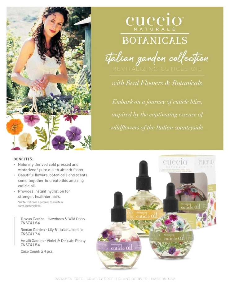 Cuccio Naturale Botanicals Revitalizing Cuticle Oil With Real Flowers 2.1oz/63mL - Image 2 of 3