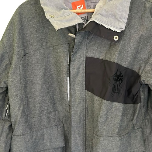 Vintage Ride Snowboards Cell 5 Series Snowboarding Coat Grey Size Medium M Mens - Picture 2 of 7