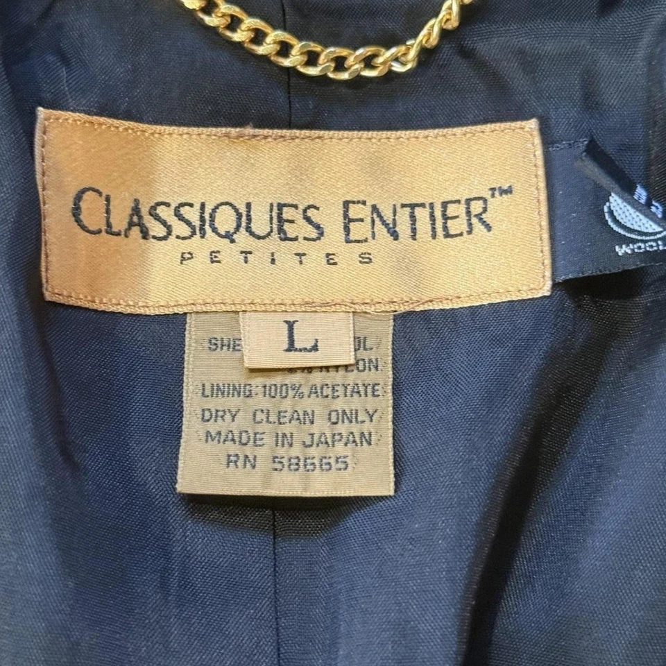 Chaqueta Blazer Vintage Classiques Entier Pata de Gallo Para Mujer Foto 4 de 4