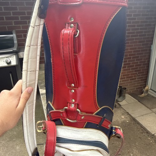 Vintage Ben Hogan Rare 6 Way Divider Leather Golf Bag Made In USA 1978 RARE - Picture 14 of 16