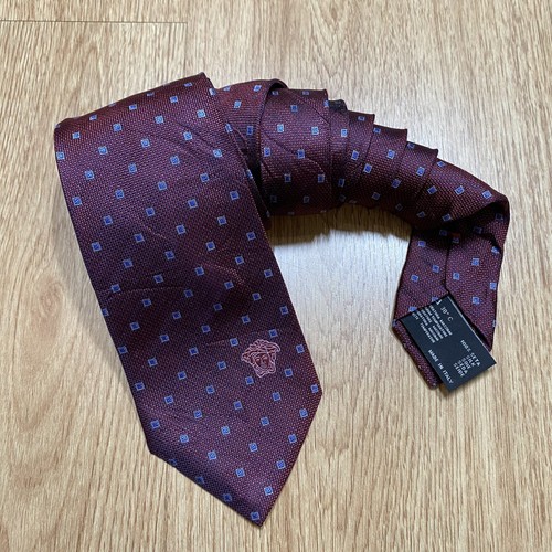 Necktie ties Silk Gianni Versace Medusa Geometric *13 - Picture 4 of 19