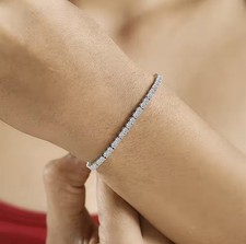 950 65x Lab created Diamond tennis Bracelet SGL Certified,5 Ct, 11.59g, 8”