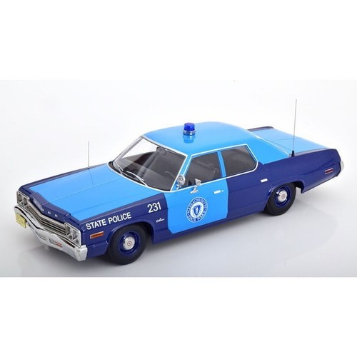 Kkdc181154 1/18 Dodge Monaco 1974 Massachusetts State Police Diecast Minicar - Picture 1 of 5