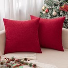 MIULEE Pack of 2 Christmas Red Couch Throw Pillow 18 x 18 (Pack 2), 