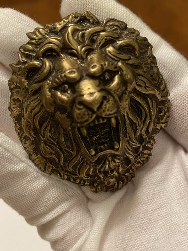 Vintage Brüllender Löwe Brosche Anstecknadel Anhänger - Bild 1 von 24