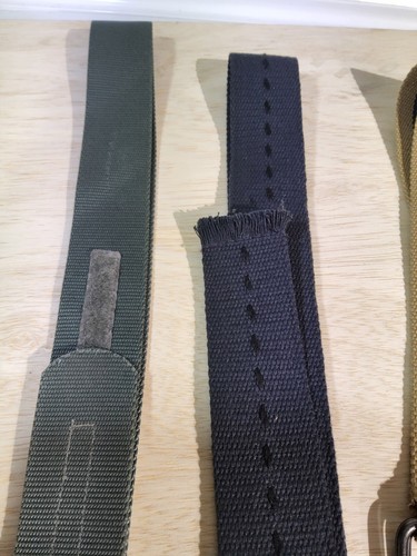 Lotto 4 Fibbie Cintura Vintage US Military Issue Blu Grigio Uniforme Tattica Riggers Web - Foto 4 di 9