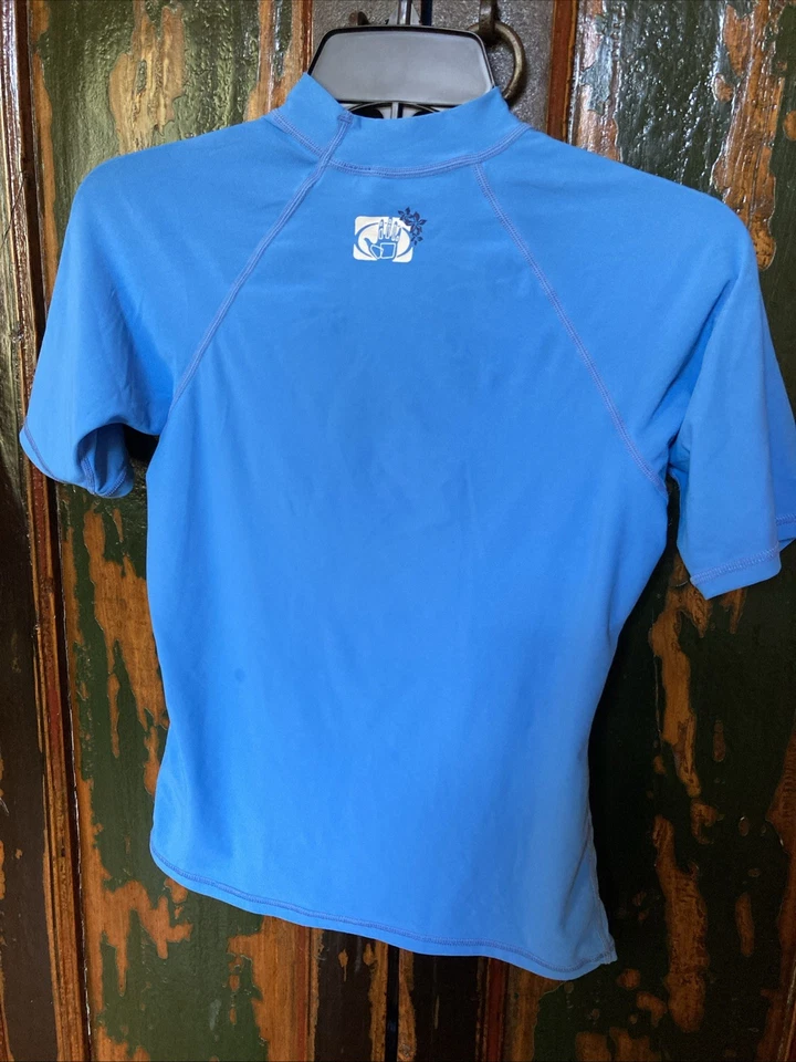 GUANTE CORPORAL JUVENIL NATACIÓN Camisa Talla Pequeña S Protección UV Azul Foto 3 de 4