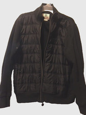 CONVERSE black zipper front bomber style jacket made in USA men size SMALL S/P