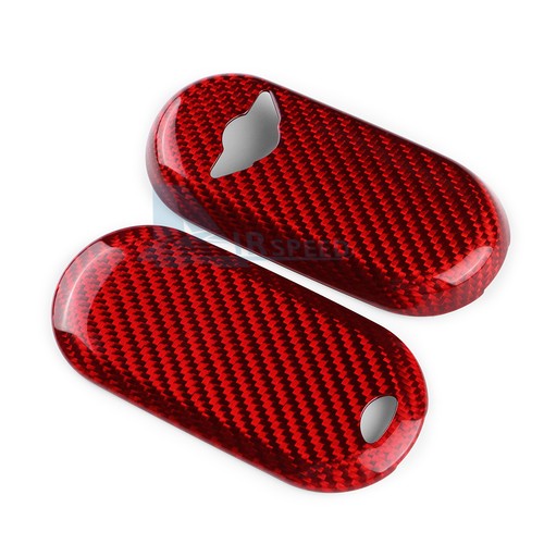 For Mini U25 J01 J05 F65 F66 F67 2024-2025 Carbon Fiber Car Key Shell Cover Trim - Foto 9 di 10