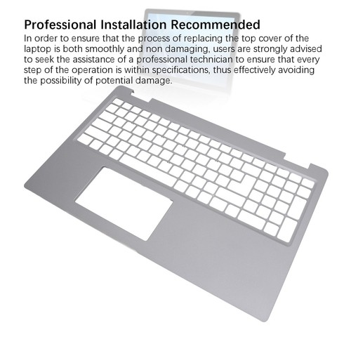 Laptop Upper Case Enhanced Silver Replacement C Shell Upper Cover For Latitud FY - Afbeelding 12 van 24