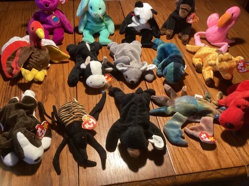 15 Different Vintage Beanie Babies Mint