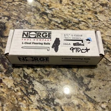 Norge Tool Co #10038071  1 Bx of 970 16 Gauge 1 1/2”L Cleats,Flooring Nails-NEW