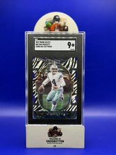 2022 Panini Select Dak Prescott #85 Zebra Die Cut Prizm SSP 🔥 SGC 9 Mint