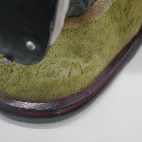 Peter Mook der frustrierte Golfer Keramik & Holz Neuheit Buchstützen - 6,5" hoch - Bild 16 von 17