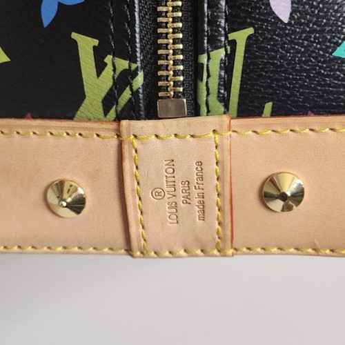 Louis Vuitton Black Monogram Multicolor Alma GM Handbag - Picture 10 of 16