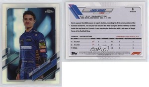 2021 Topps Chrome Formula 1 F1 Racers Refractor Lando Norris #6