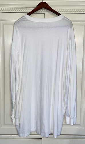 Polo Ralph Lauren Tee Shirt Men 3XLT Tall White Long Sleeve Classic Fit Preppy - Picture 3 of 6