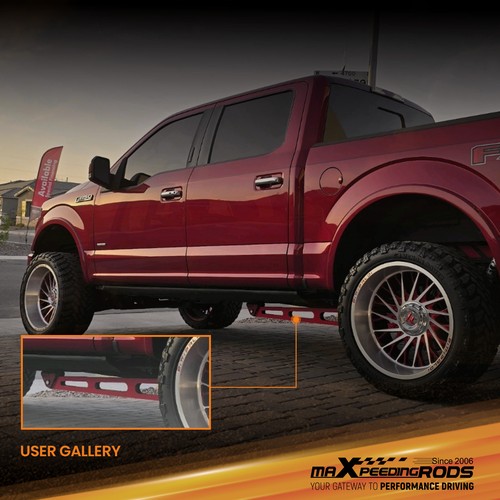 5-7" Lift Rear Ladder Traction Bar Mounting Brackets for 2015-2020 Ford F150 4WD - Picture 8 of 13