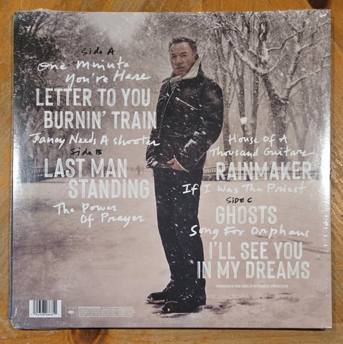 BRUCE SPRINGSTEEN 33 RPM 12" - Letter To You 2 LP BLACK W/WHITE SPLATTER VINYL - Picture 2 of 2
