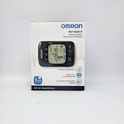 Omron RS7 Intelli IT Wrist Blood Pressure Monitor Bluetooth NEW + Hard Case