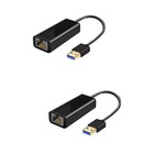  2 Count Usb Network Adapter Computer Adapters to Ethernet LAN Internet